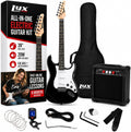 LyxPro 39 Inch Electric Guitar Beginner Kit, Full Size Right Handed Starter Set with 20W Amp, Gig Bag, Digital Tuner, Strap, Picks, Strings, Cable, Tremolo Bar, Black