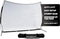 PowerNet Portable Sports Rebounder -Basketball, Volleyball, Soccer, Baseball, Softball and Lacrosse, Backyard & Garage Backstop, Indoor Outdoor Safety Net for Protection