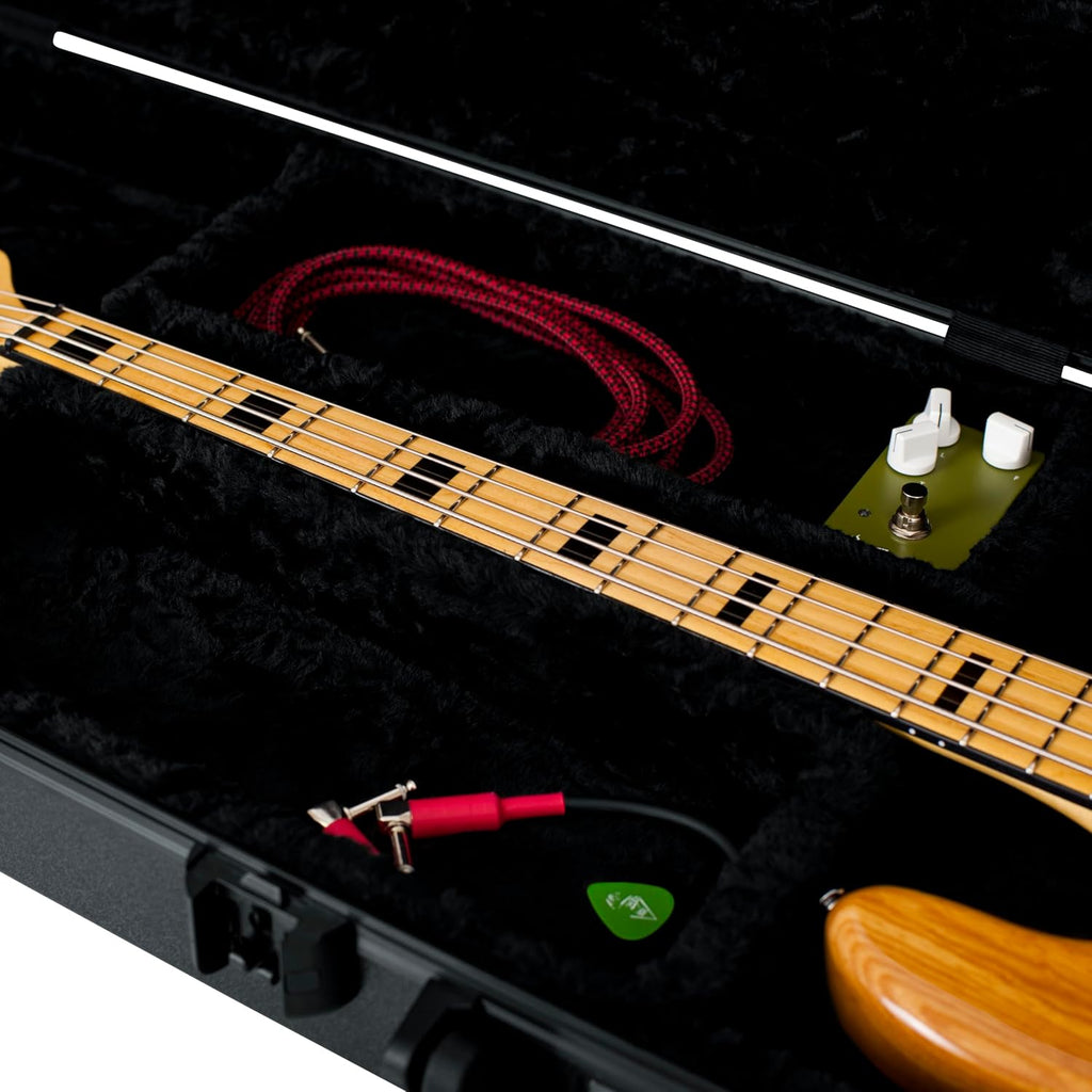 Gator Cases Molded Flight Case for Bass Guitar with TSA Approved Locking Latch, (GTSA-GTRBASS)
