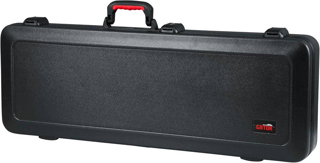 Gator Cases Molded Flight Case for Electric Guitar with Internal LED Lighting and TSA Approved Locking Latch, (GTSA-GTRELEC-LED)