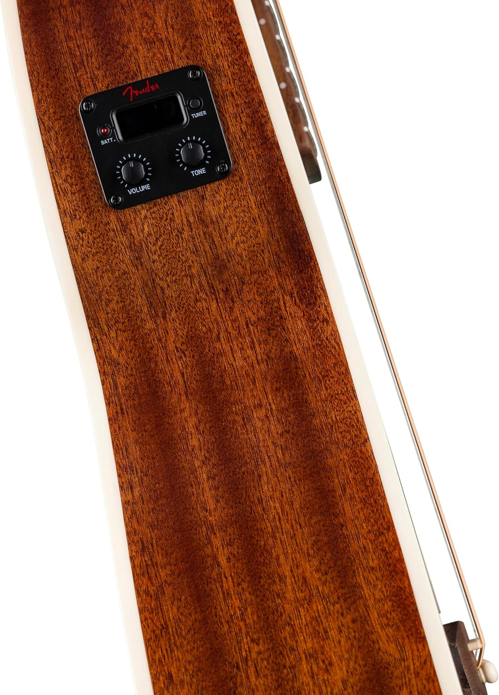 California Standard Monterey E, Sapele Top, Ivory Pickguard, Natural Sapele
