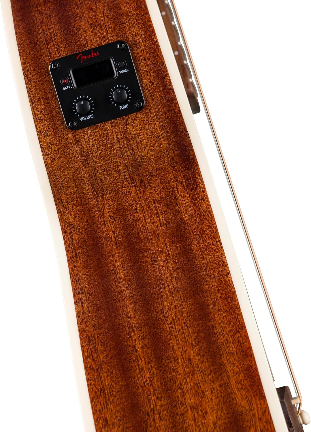 California Standard Monterey E, Sapele Top, Ivory Pickguard, Natural Sapele