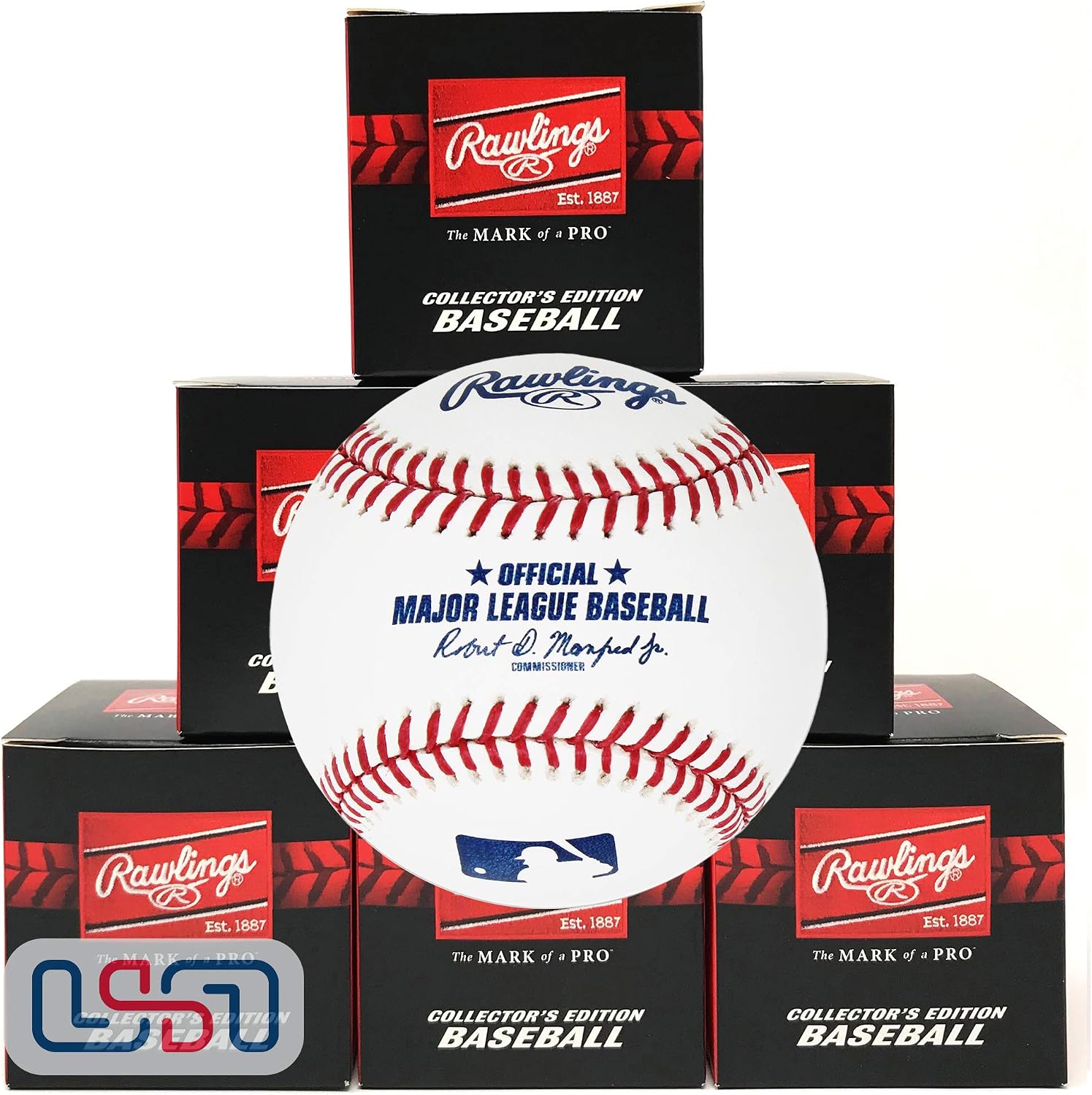 Rawlings Official Major League Game Baseball - ROMLB - 1/2 Dozen (6)
