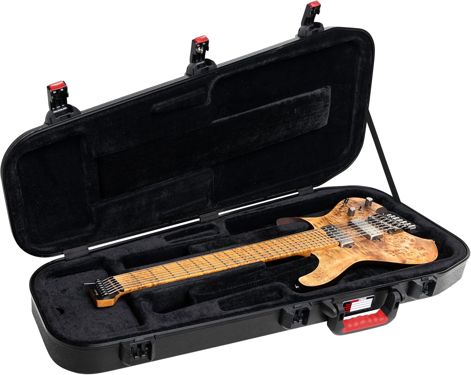 Gator Cases Molded Flight Case For Headless Electric Guitars With TSA Approved Locking Latch; (GTSA-HEADLESSELEC)