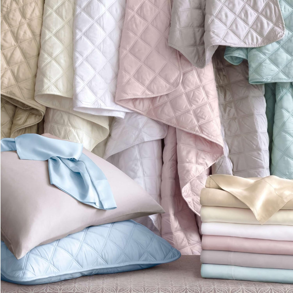 Pine Cone Hill Silken Solid Grey Sheet Set, Twin Size, Grey Solid Pattern