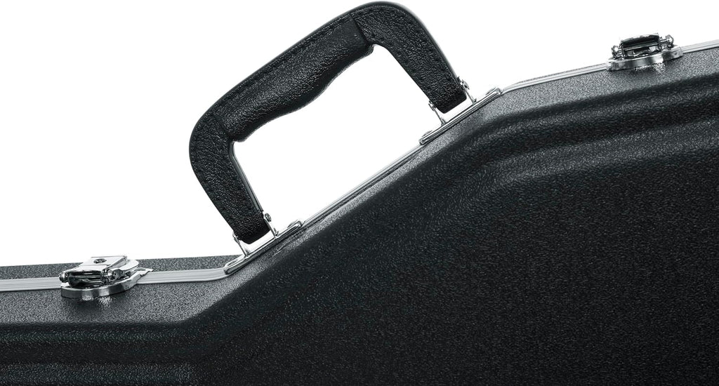 Gator Cases Deluxe ABS Molded Case for Acoustic Guitars; Fits Ovation Style Deep Contour Acoustic Guitars (GC-DEEP BOWL)