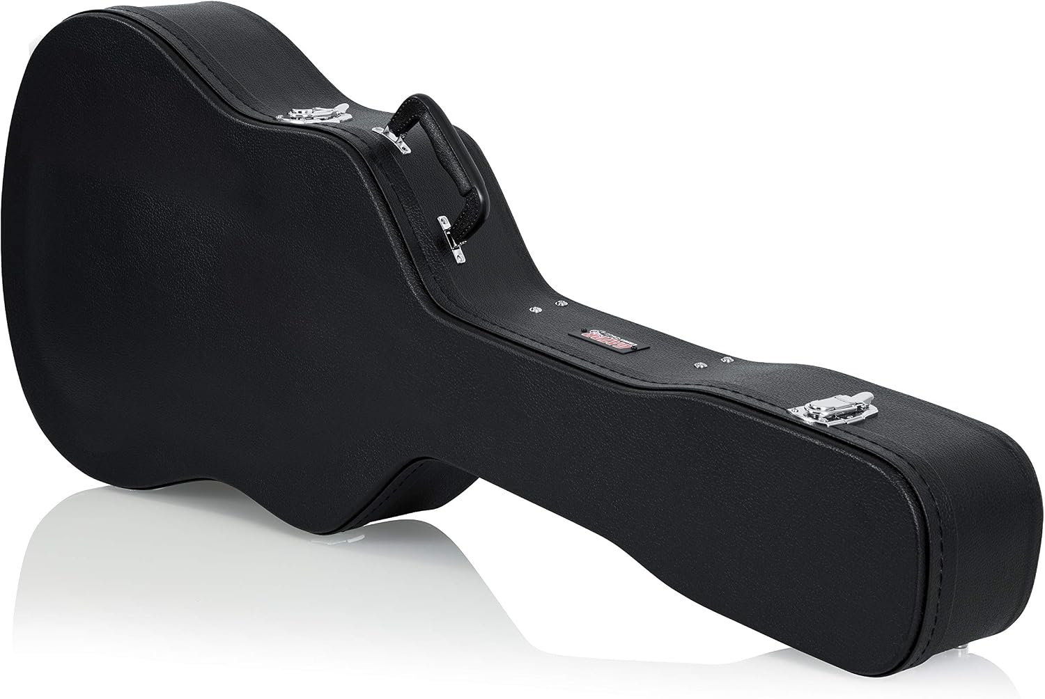 Gator Cases Hard-Shell Wood Case for Acoustic Guitars (GWE-DREAD 12) + Ernie Ball Polypro Guitar Strap (P04037)