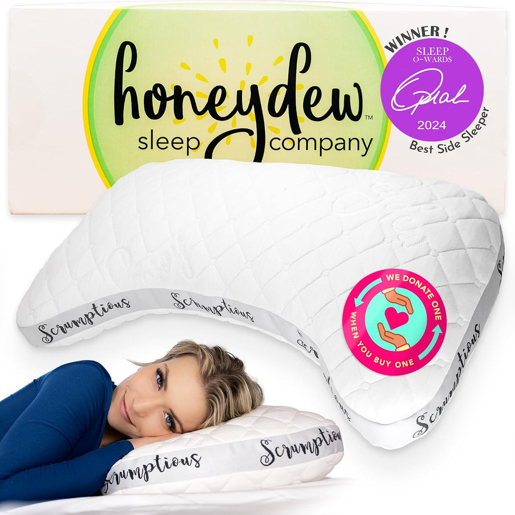 Honeydew Scrumptious Cooling Side Sleeping Pillow with Free Pillowcase | Best for Sleepers- Neck and Shoulder Pain Relief Pillow- The Most Awarded Sleeper Made in USA (King Size)