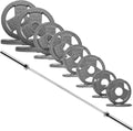 Signature Fitness 2-Inch Cast Iron Barbell Sets