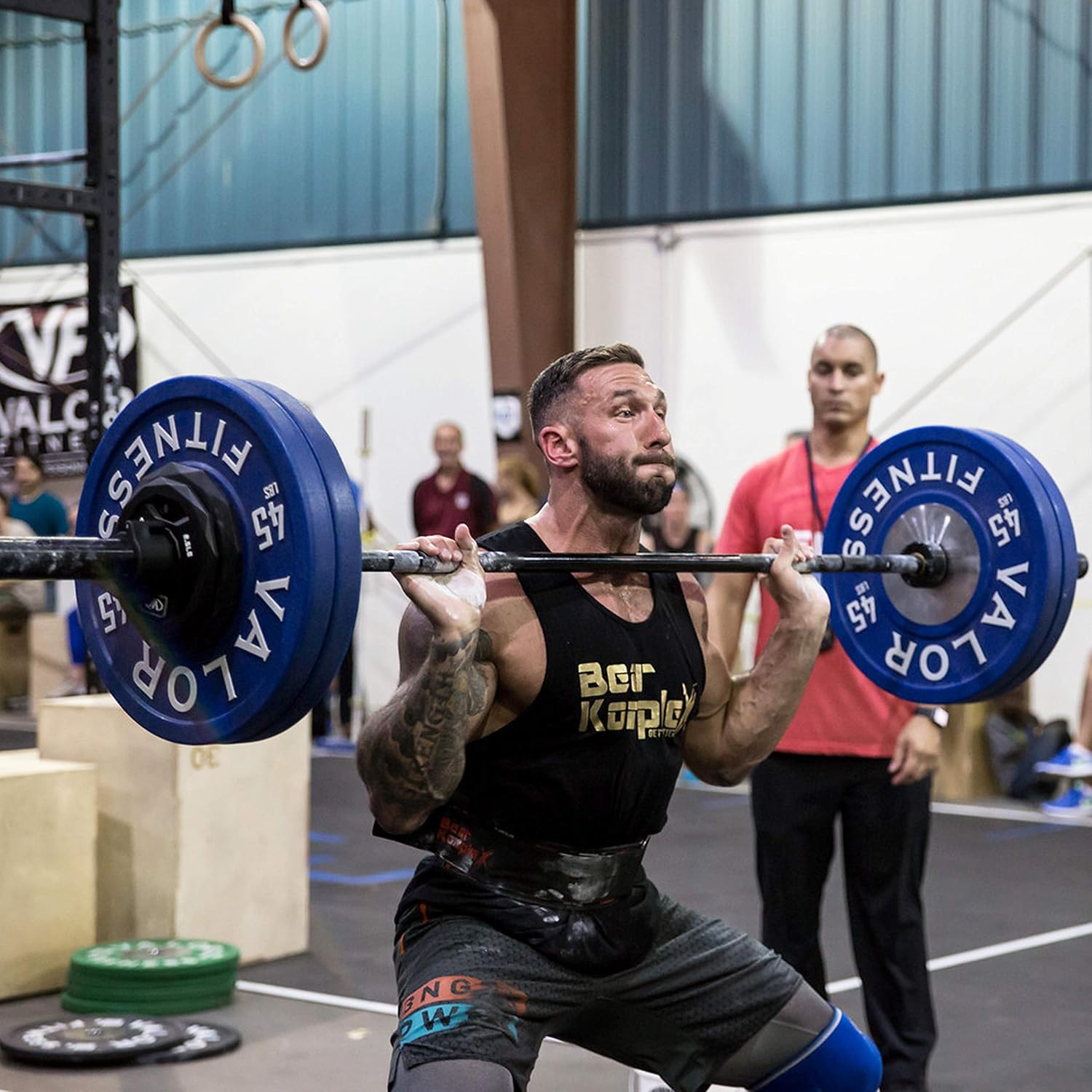 Valor Fitness BPPU Poly Urethane Bumper Plates for Cross Training, Olympic Weight Lifting, and Power Lifting - Color Coded, Multiple Weight Plates Options Available