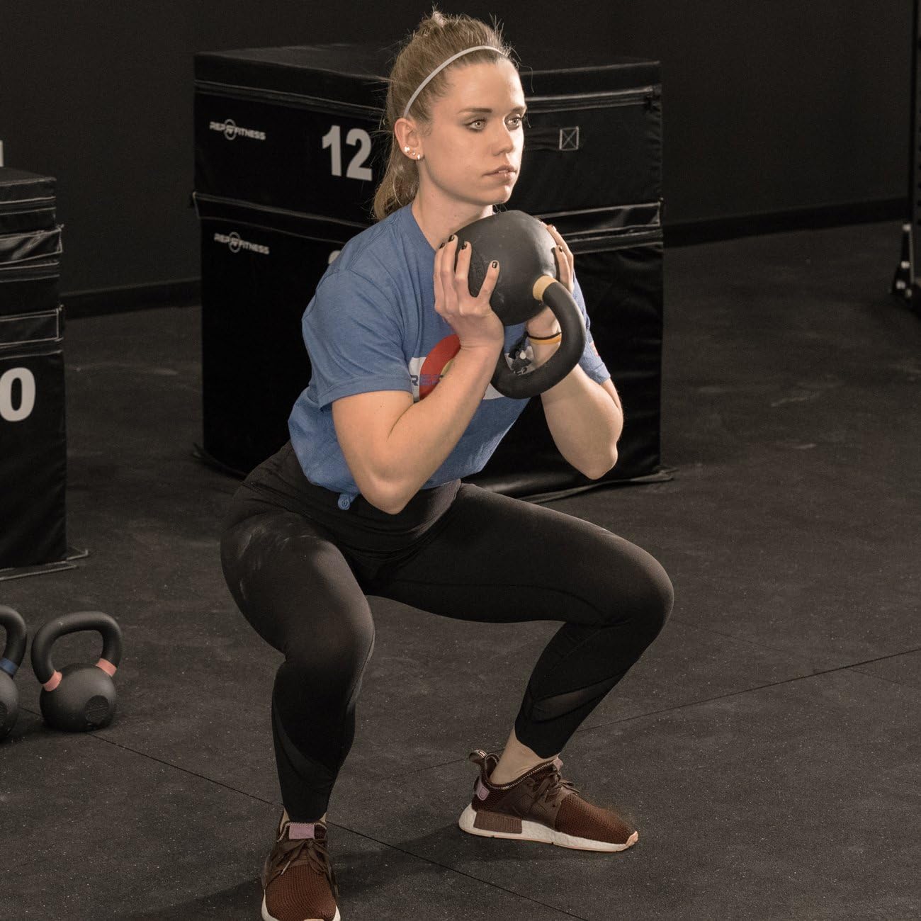 REP Fitness Single Kettlebells Weight Range, Cast Iron, Strength Training, Power Workout Equipment, Home Gym, Free Weights, Dumbbell Alternative, Exercise, Men, Women