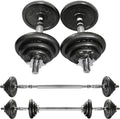 PROIRON 20kg/30kg Adjustable Dumbbells Weights set for Men Women, Cast Iron Dumbell Barbells set, Strength Training Equipment Home Gym Fitness, Hand Weights, Free Weights Bar Bell for Weight Lifting