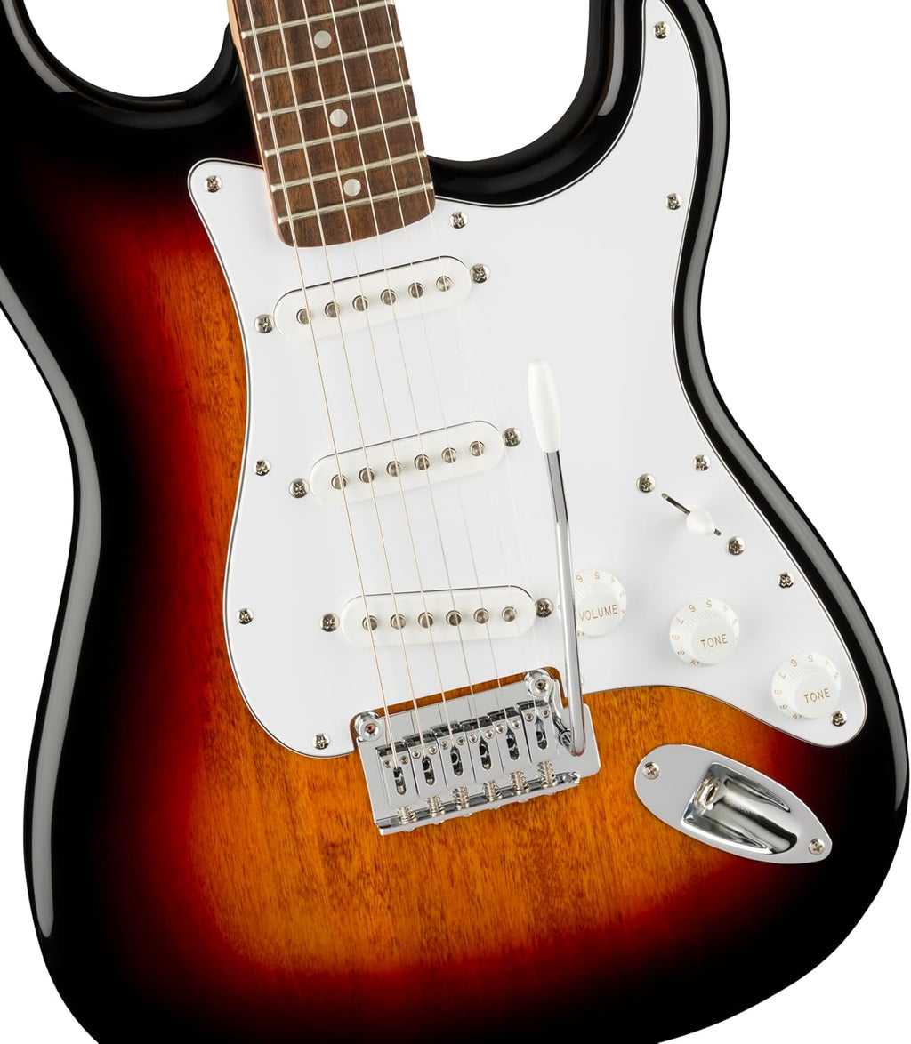 Squier Affinity Series Stratocaster Electric Guitar, with 2-Year Warranty, 3-Color Sunburst, Laurel Fingerboard