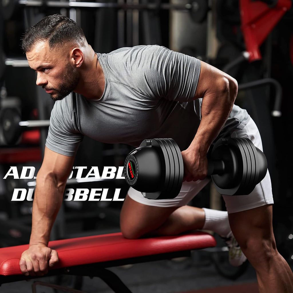 Adjustable Dumbbell Set 22lbs pair adjustable dumbbell- Perfect for Strength Training and Fitness Workouts