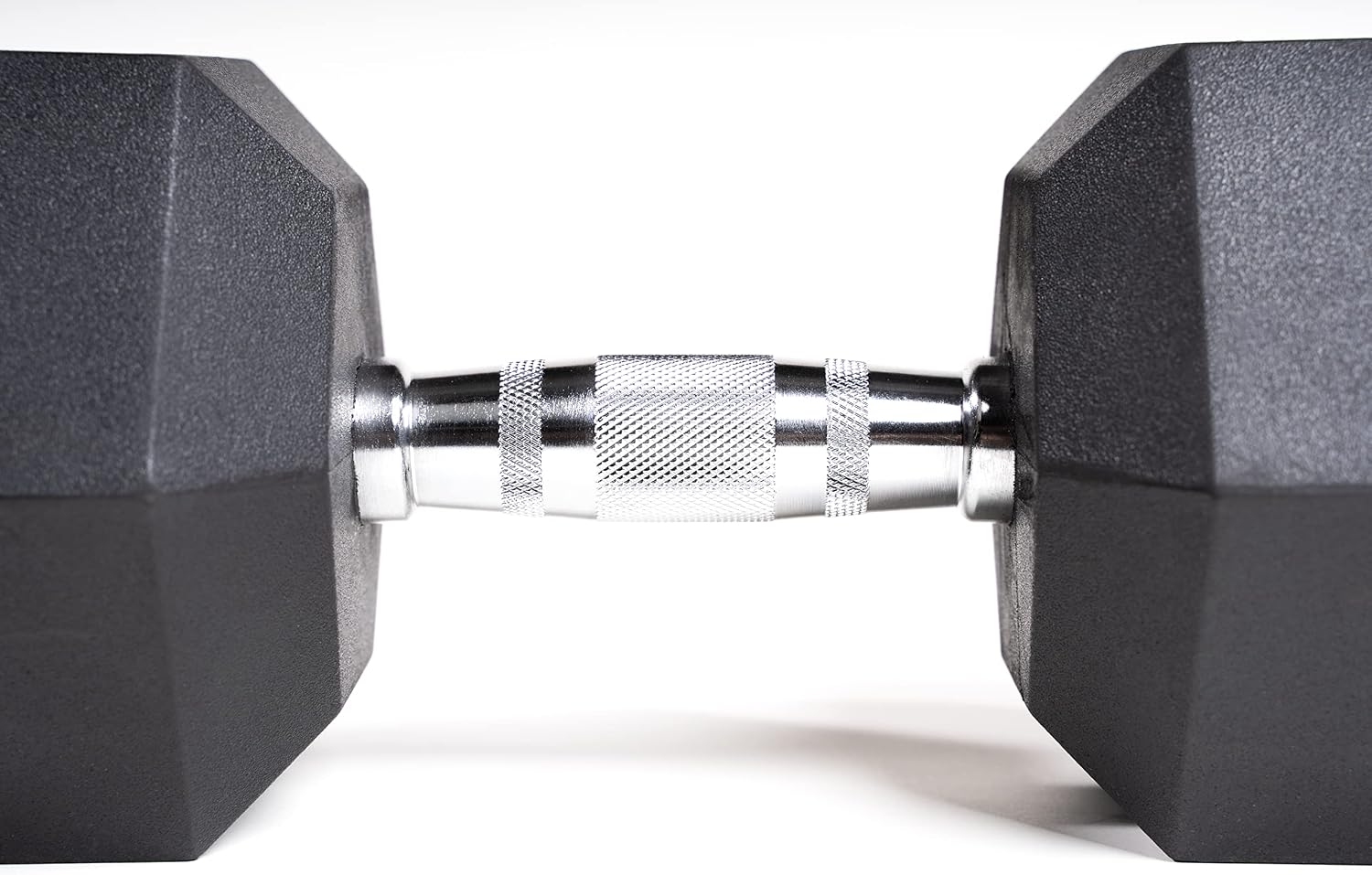 Zeus Fitness Rubber Encased Hex Dumbbells - Sold In a Set 5-50 lbs - Women and Men dumbbell -Strength Equipment