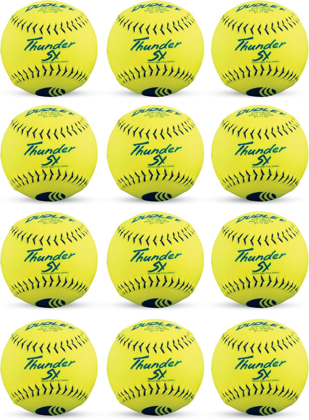Dudley | Slowpitch Softballs | Official USASB & USSSA | Multiple 12 Count Options