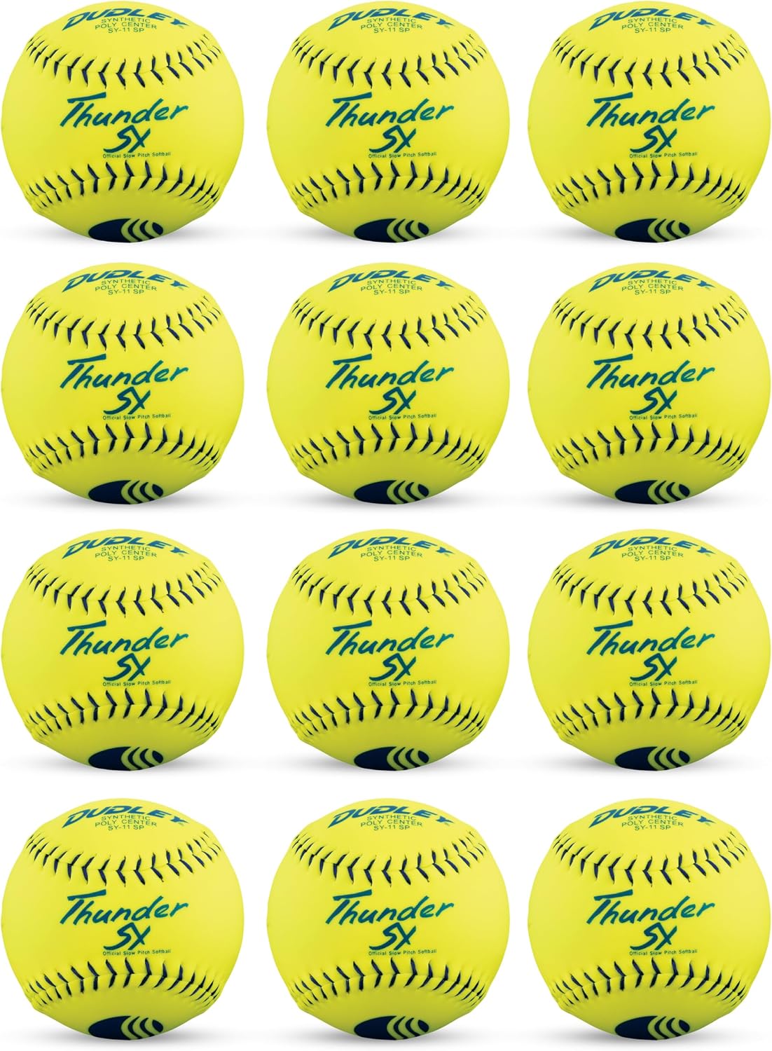 Dudley | Slowpitch Softballs | Official USASB & USSSA | Multiple 12 Count Options