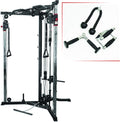 Valor Fitness Cable Crossover Machine - 17 Adjustable Positions with Pull Up Bars and Optional Bundle Attachments Max Weight 200 lb. Plate Loaded Pulley System for Home Gym Power Workout