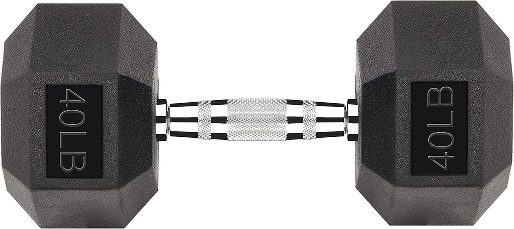 Hex Dumbbells 5,10,15,20,25,30,40 LB Exercise & Fitness Weights Dumbbell For Women & Men Free Weights Rubber Coated cast Iron Set