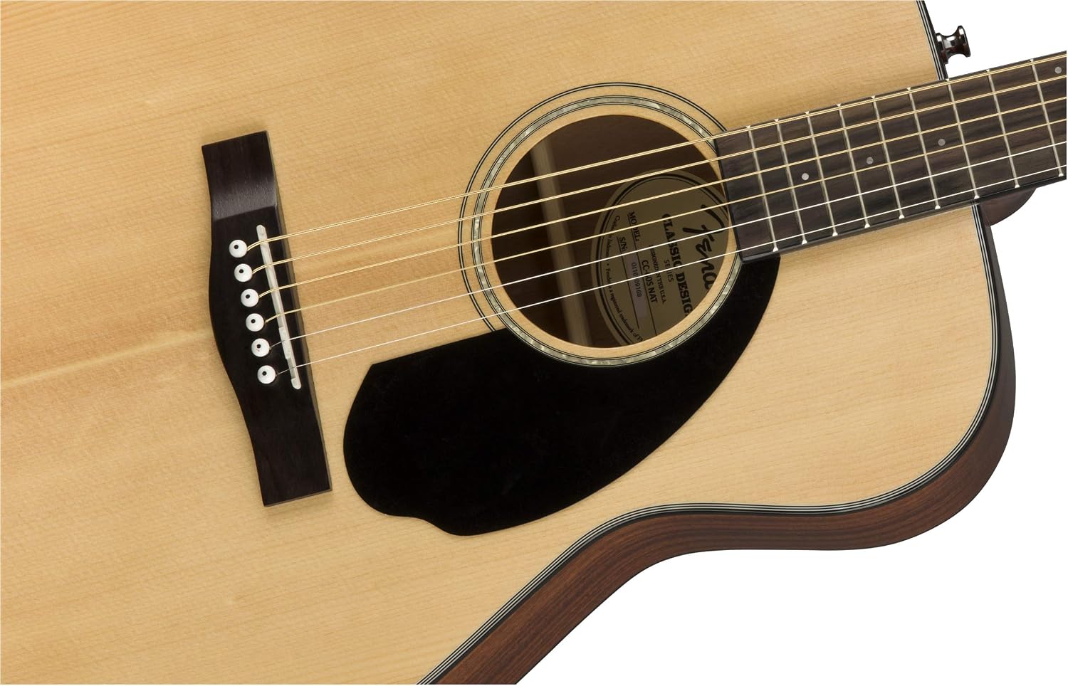 Fender CC-60S Concert Acoustic Guitar, with 2-Year Warranty, Natural