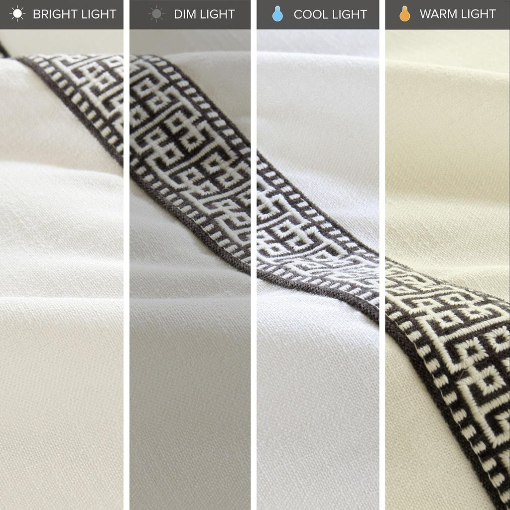 Madison Park Signature Queen Comforter Set Hotel Style Embroidered, Oversized Comforters Queen Size Bed, All Season Down Alternative Overfilled Queen Size Comforter, Jarvis, Queen Black/White 8 Piece