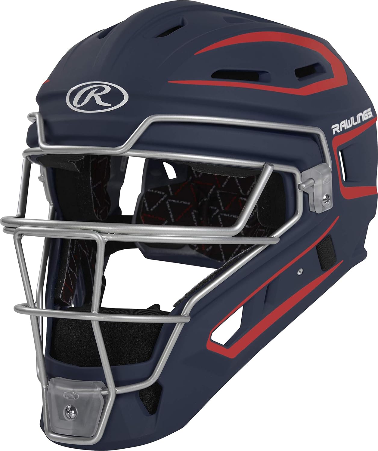 Rawlings | Velo 2.0 Catcher's Helmet | Baseball | Junior & Senior Sizing | Multiple Colors