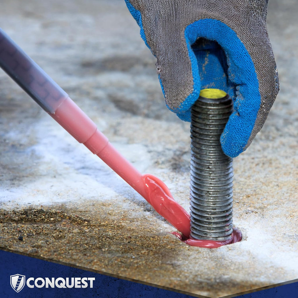 Conquest A307 Unfinished Threaded Rod 3/4'-10 x 36 Inches (6-Pack) - Coarse Threaded All-Thread Rods - ASTM A307 Grade A Standard