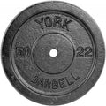 1″ Standard Contour Cast Iron Weight Plate (2.5LB–50LB) – Solid Cast Iron – Fits 1-Inch Bars & Dumbbell Handles – Adjustable Weights for Strength Training, Home Gym & Fitness Workouts
