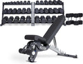 REP FITNESS Dumbbell Set with Bench – 5-50, 5-75 or 5-100 Rubber Hex Dumbbell Set with Either Flat or Adjustable Bench