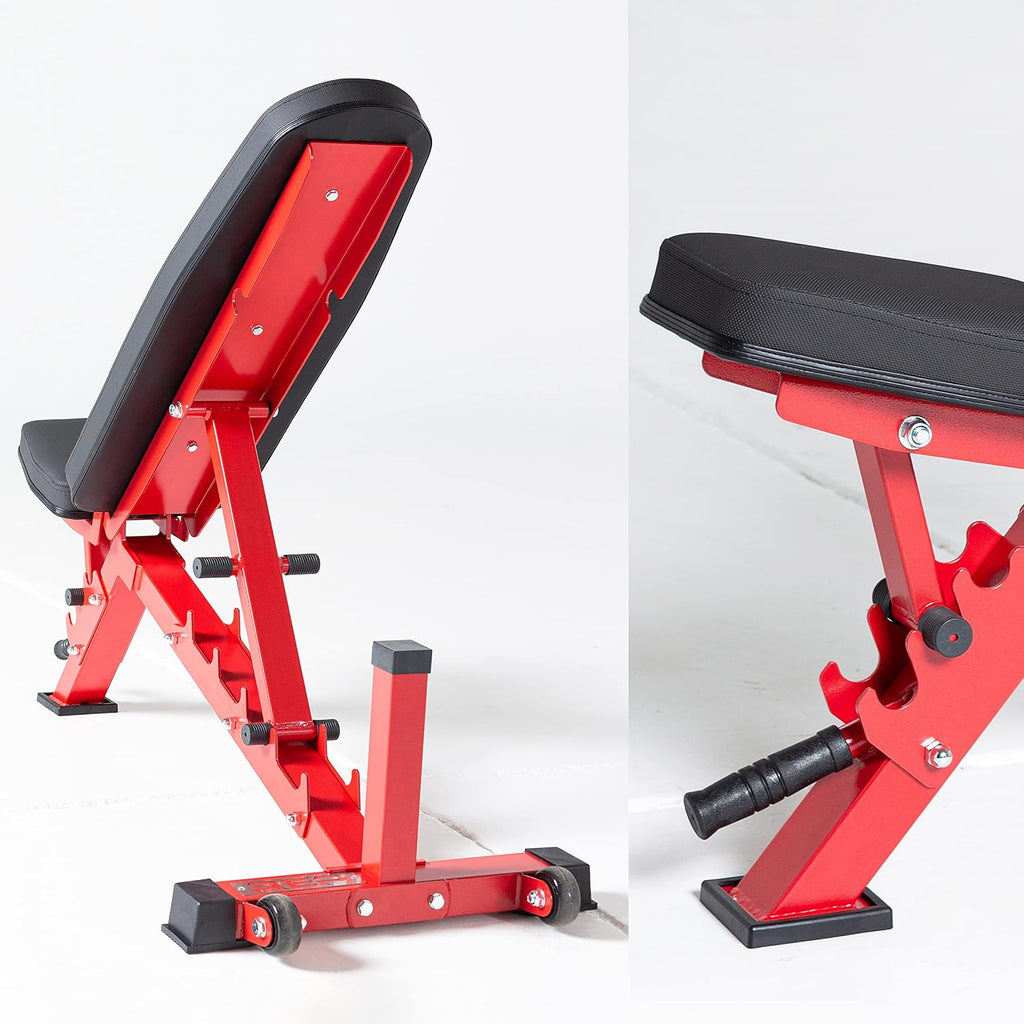 REP Adjustable Weight Bench | Home Gym Equipment | Foldable Workout Platform | Flat Incline Decline FID Design | Compact Strength Training Chair | Fitness Bench AB-3100