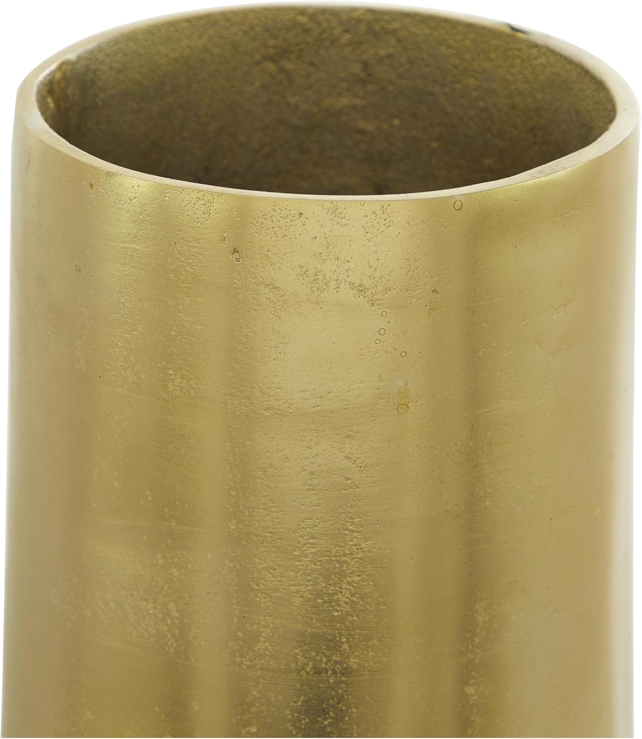 Deco 79 Aluminum Metal Decorative Vase Centerpiece Vase, Flower Vase for Home Decoration 9' x 9' x 31', Gold