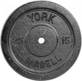 1″ Standard Contour Cast Iron Weight Plate (2.5LB–50LB) – Solid Cast Iron – Fits 1-Inch Bars & Dumbbell Handles – Adjustable Weights for Strength Training, Home Gym & Fitness Workouts
