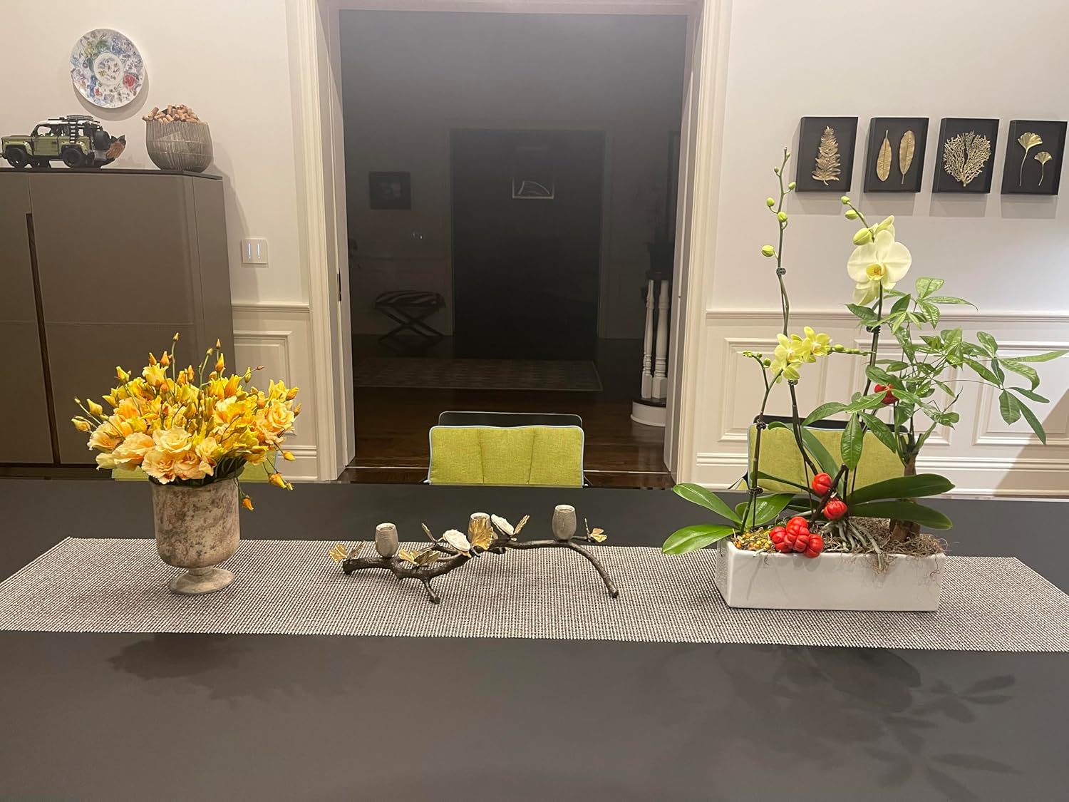 WGVI Long Rectangle Ceramic Planter Vase in White 12' x 4' x 4'H, Block Rectangular Terrarium Box Pot, Flower Arrangement, Table top Centerpiece, Home Decor Organization Storage Container, 6 Pcs.