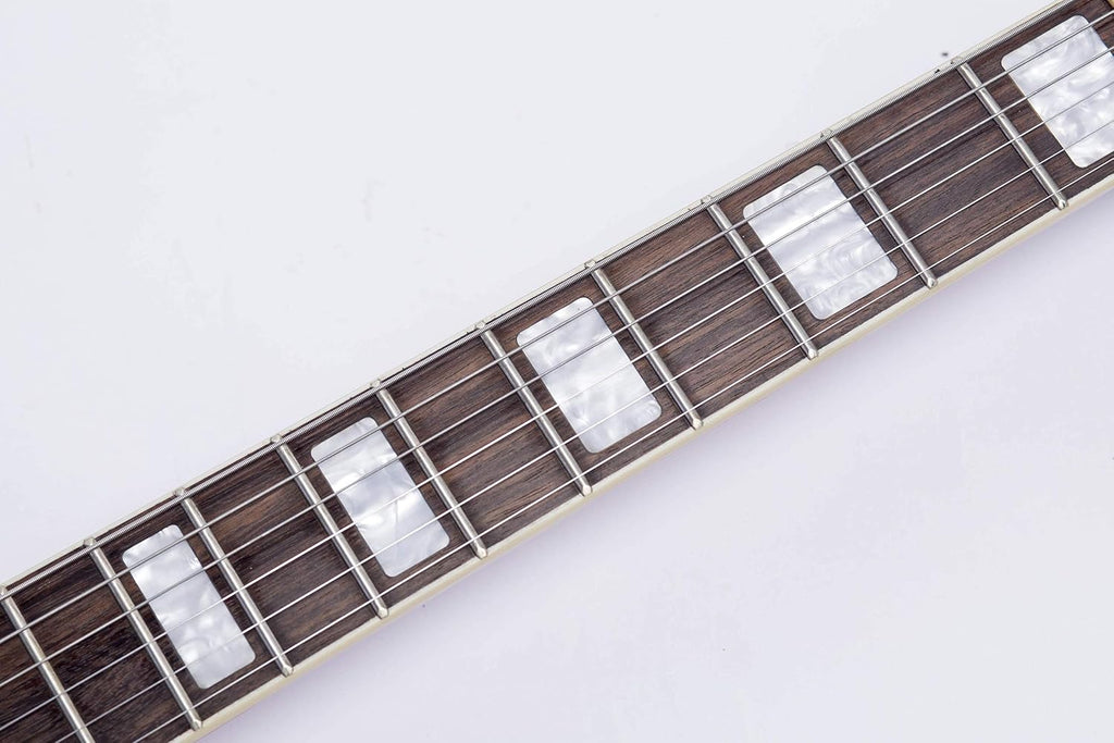 GROTE Jazz Electric Guitar Hollow Body Chrome Hardware P90 pickup (RED)