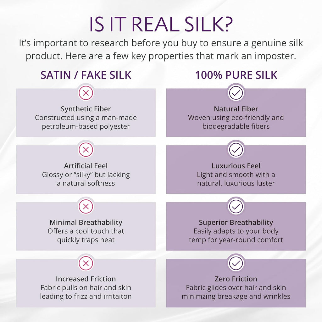 Mulberry Park Silks - 22 Momme 100% Mulberry Silk Sheets - Queen Size Bed Set - 16' Pocket - Luxurious Bed Sheets & Pillowcases, Skin-Friendly & Breathable - Charmeuse Silk for Hair Care - Cabernet