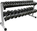 Ader 5-50lb Hex Dumbbells w/ 2-tier 60' Dumbbell Rack & Rubber Mat