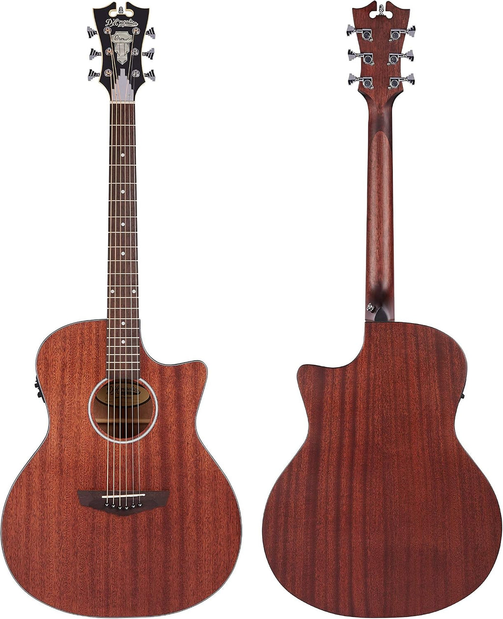 D'Angelico DAPLSG200MAHCP Premier Gramercy 6 String Acoustic-Electric Guitar, Right - Natural