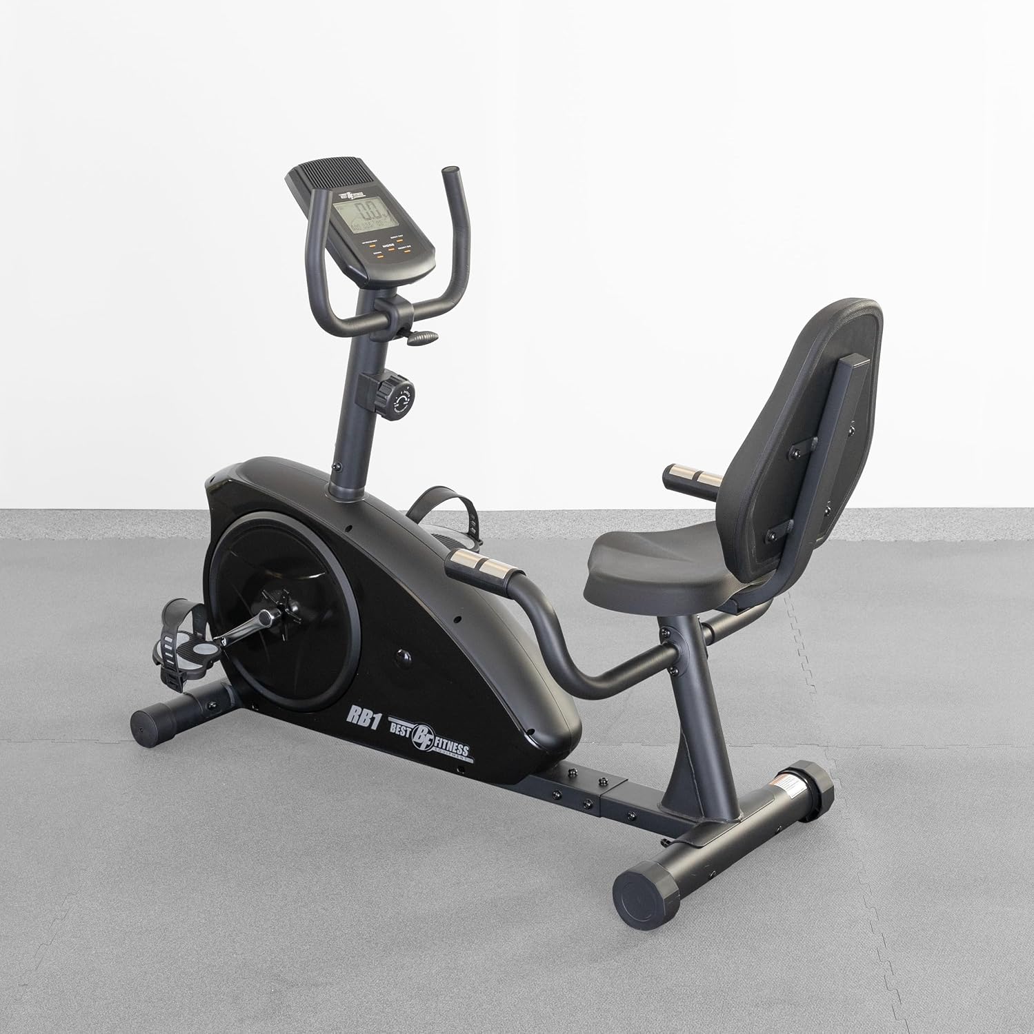 Body-Solid Best Fitness (BFRB1B) Recumbent Exercise Bike for Home - Indoor Workout Stationary Bike with LCD Display & Adjustable Magnetic Resistance, Black
