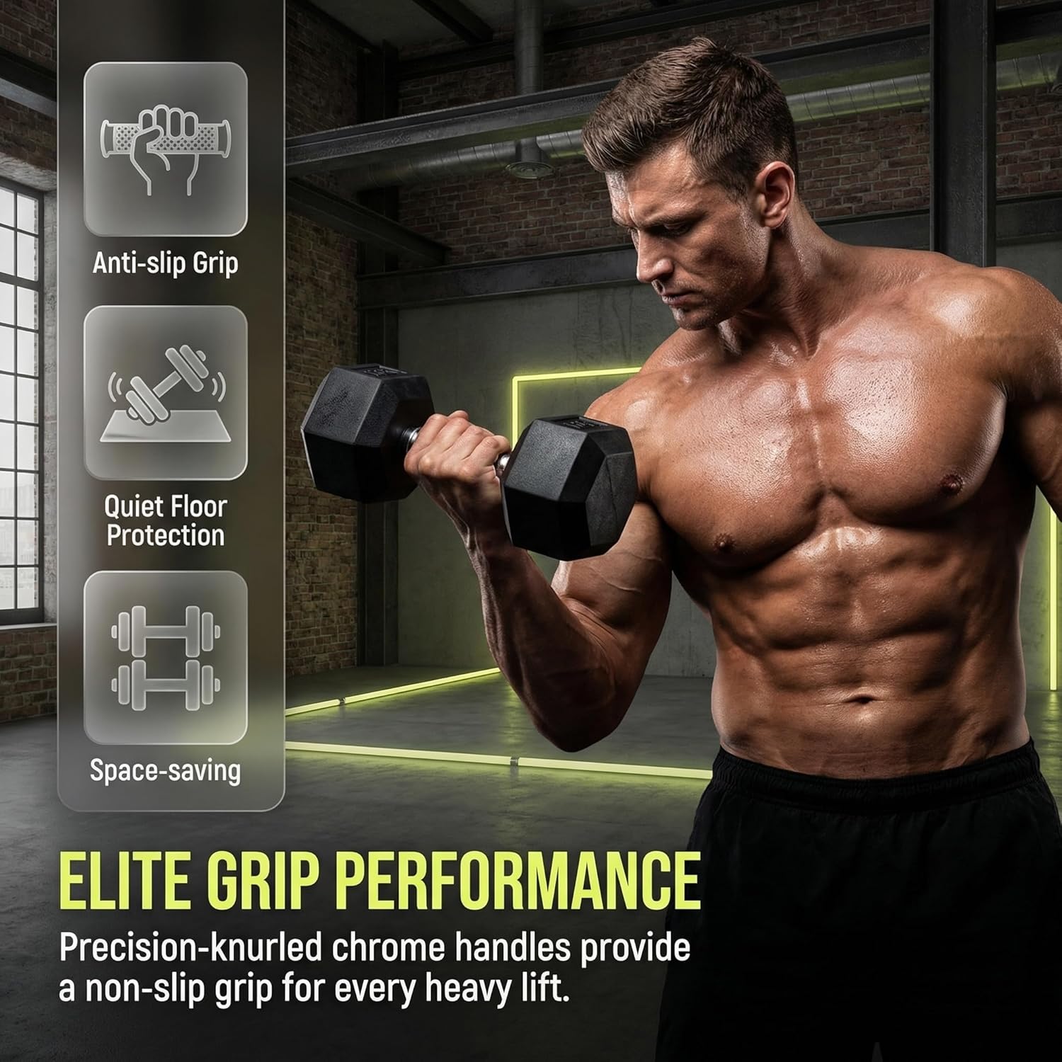 Rubber Coated Dumbbells with Storage Rack 350/450/550 LBS - Free Weights Dumbbell Set for Home Gym Equipment Exercise & Fitness Dumbbells for Strength Training