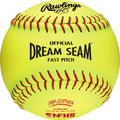 Rawlings | Official NFHS Pro Leather Dream Seam Fastpitch Softballs | C12RYLNF | 12' | Multiple Count Options