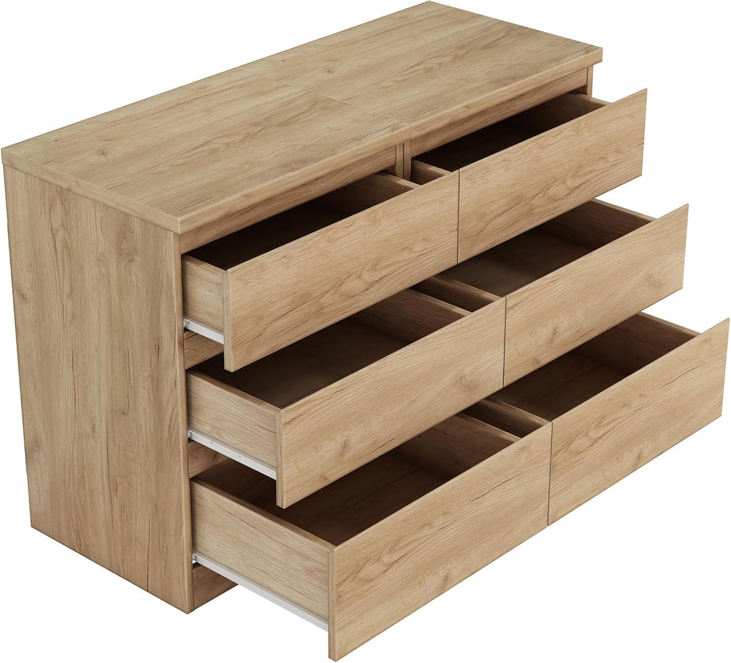 Nightstand with Drawers, Bedside Table with Drawers, Sofa Side Table Storage Cabinet, Night Stand for Bedroom Living Room (2, 3 Drawers Nature)