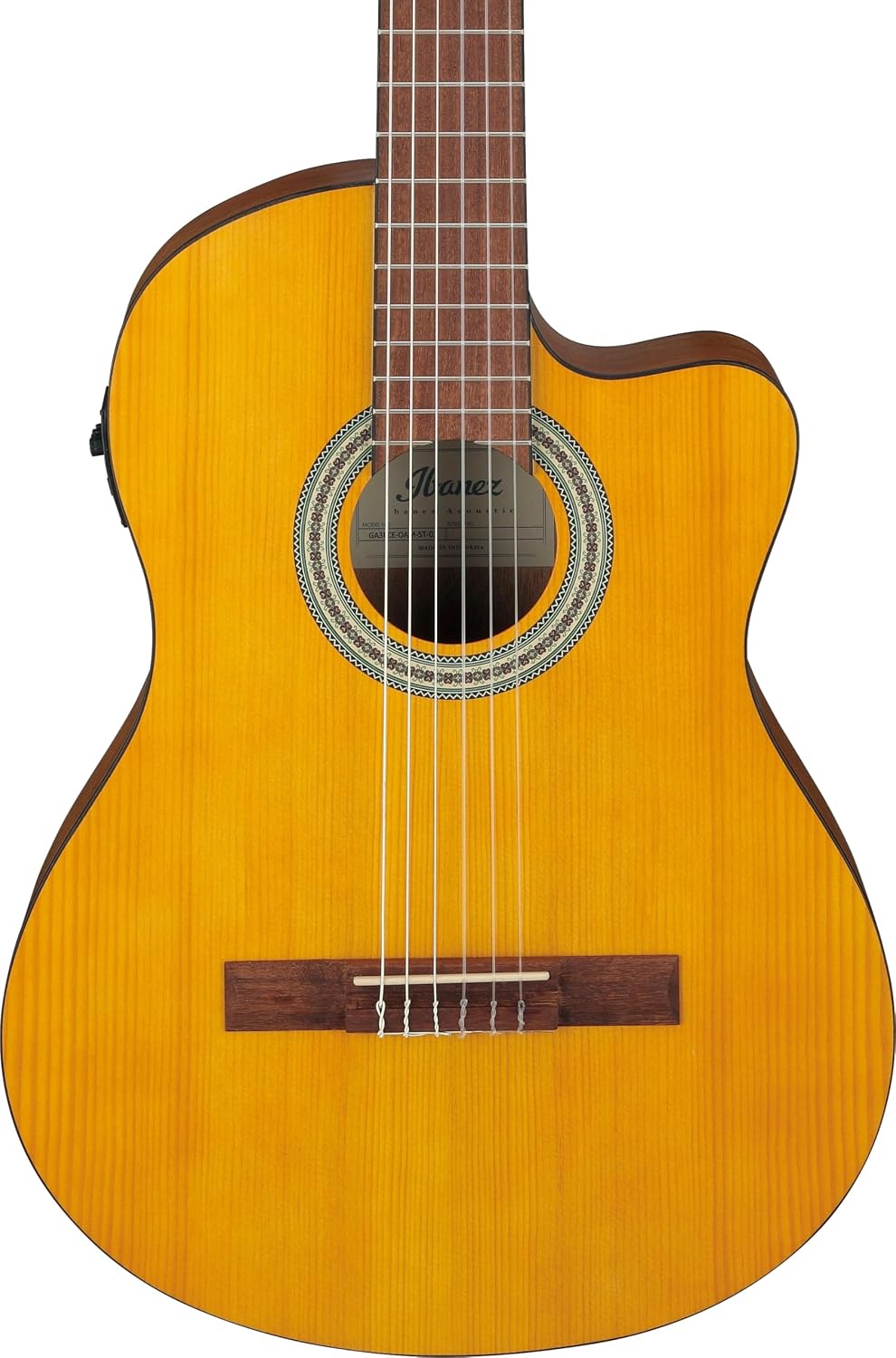Ibanez GA3ECE Nylon-string Acoustic-electric Guitar - Open Pore Amber