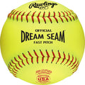 Rawlings | Official USA Pro Leather Dream Seam Fastpitch Softballs | USA/ASA | C12RYLA | 12' | Multiple Count Options