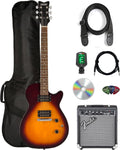 Gretsch Ignite Jet Club Electric Guitar - Duo-Tone Burst Bundle with Frontman 10G Amplifier, Gig Bag, Tuner, Strap, Instrument Cable, Picks, and Austin Bazaar Instructional DVD