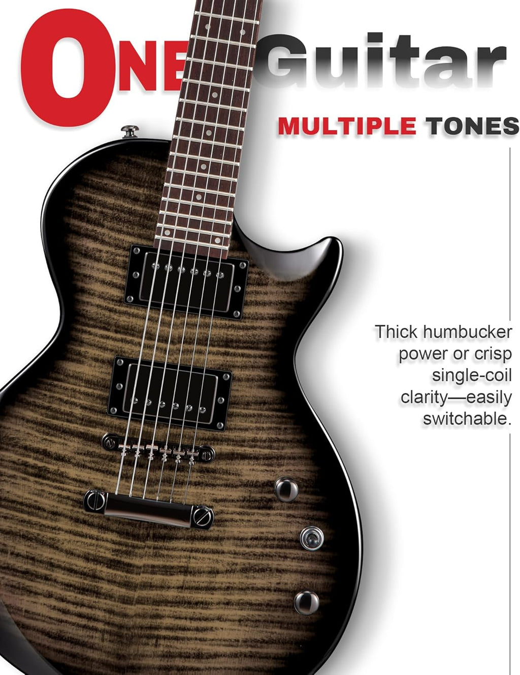 AKLOT 24-Fret Electric Guitar Kit, 40 inch Single Cut (LP Style), Modern Playability Coil-Split Humbucker Pickups, 18:1 Tuning Pegs,W/Guitar Accessories Gig Bag,Cable,Strap,Picks,Strings,Tuner,Book