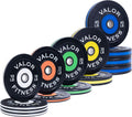 Valor Fitness Olympic Bumper Plate Pro - Weight Plates - Lifting Strength Conditioning Cross Training Workouts – Sold in Singles, Pairs, Sets - Workout Equipment