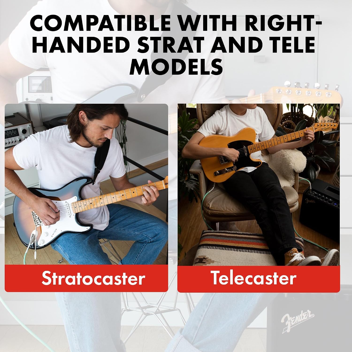 Fender Classic Series Wood Case, Stratocaster/Telecaster, Black