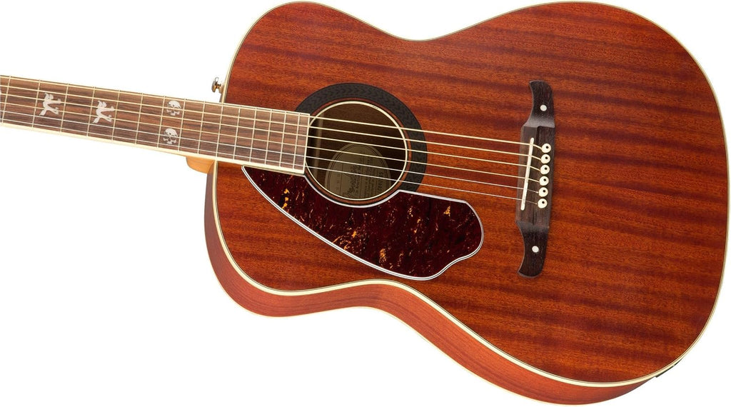 Fender Tim Armstrong Hellcat Concert Acoustic Guitar, with 2-Year Warranty, Natural, Walnut Fingerboard, Left-Handed