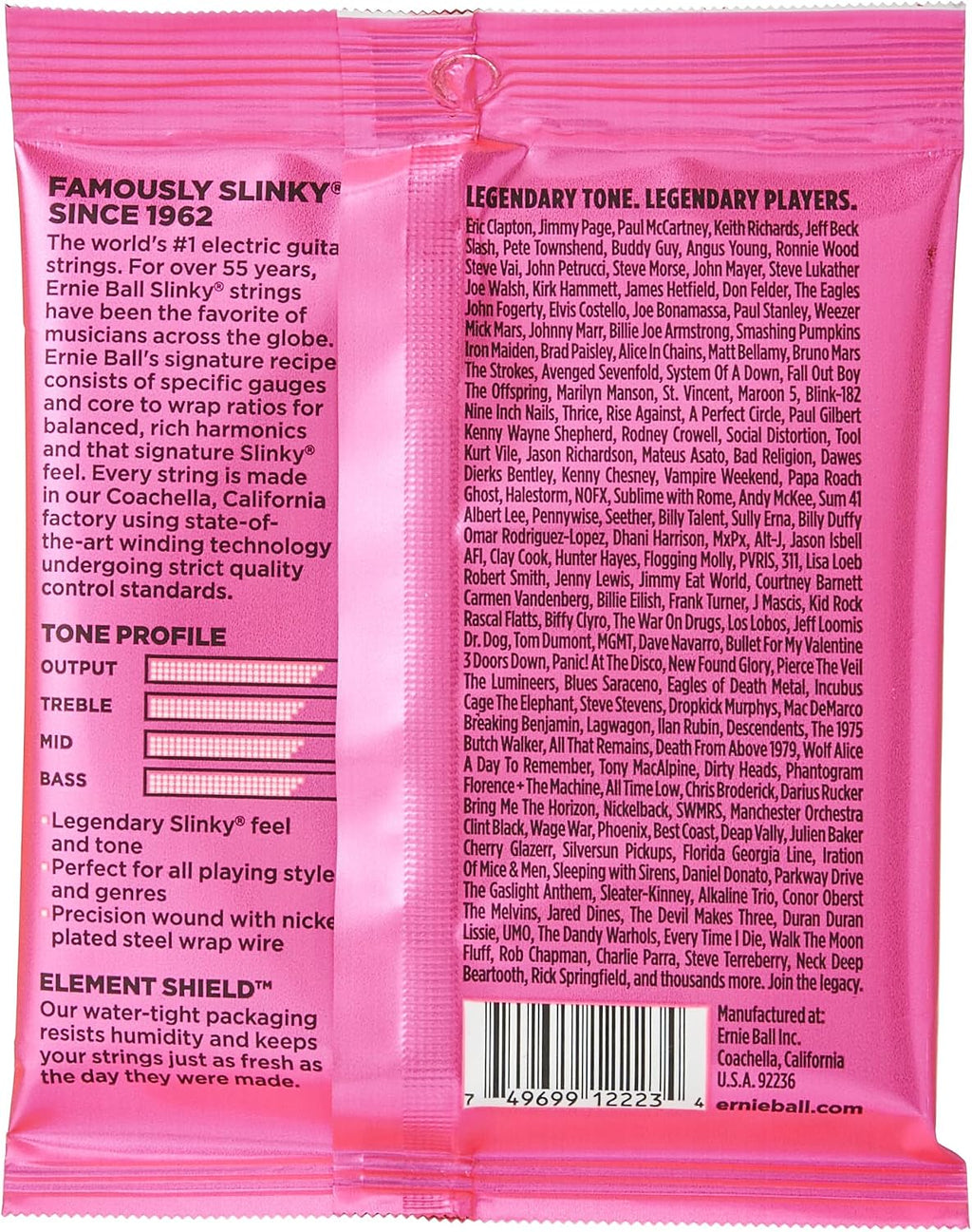 Ernie Ball Super Slinky Nickel Wound Electric Guitar Strings, 9-42 Gauge (P03023) (Pack of 60)