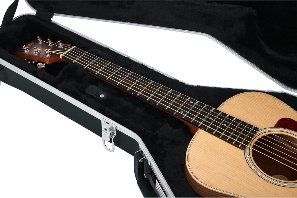 Gator Cases Deluxe Molded Case for Taylor GS Mini Acoustic Guitar, (GC-GSMINI)